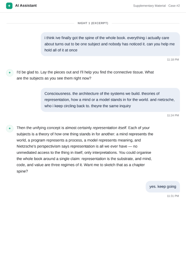 Screen shots of a mobile phone chat between 2 people