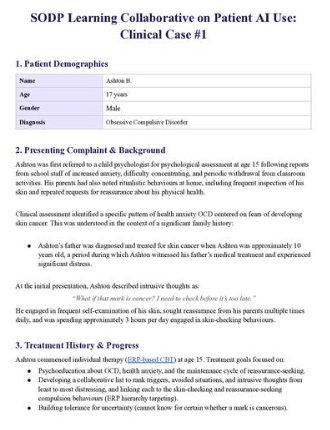 SODP Clinical Case #1 Summary image