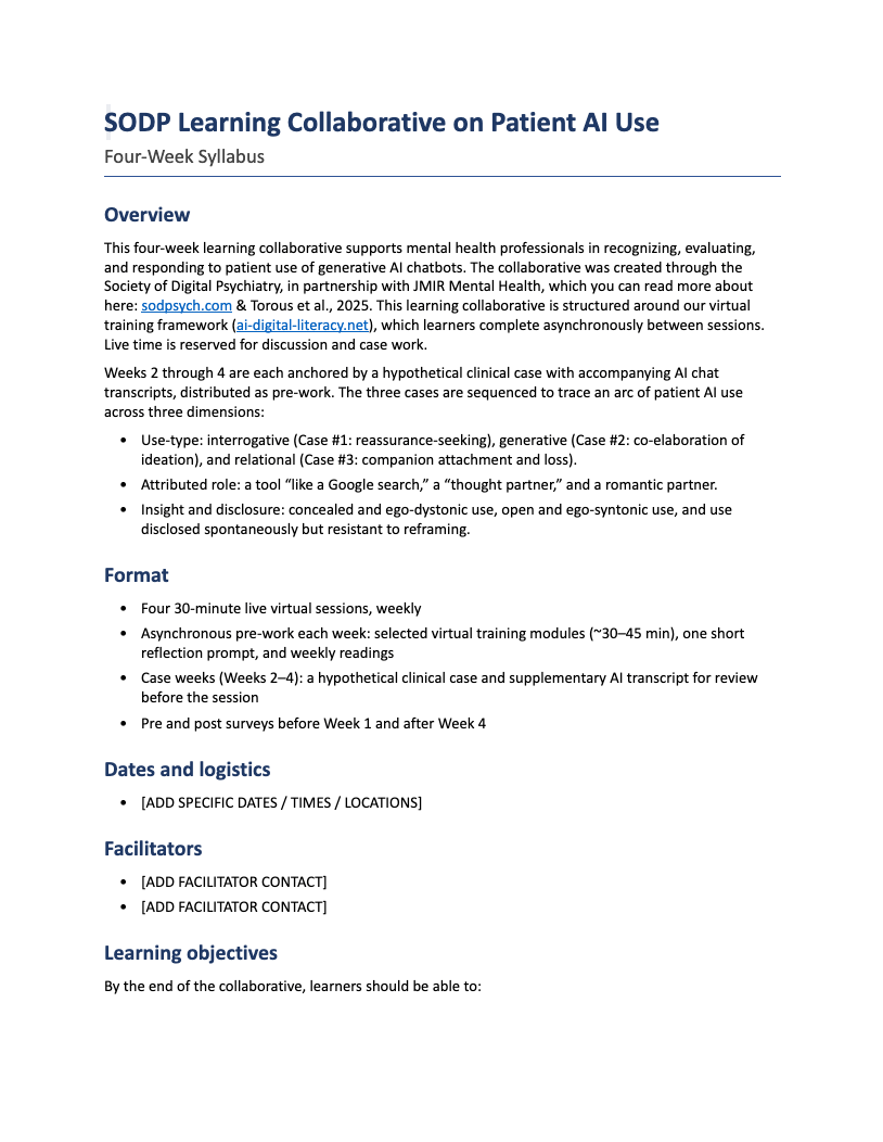SODP Learning Collaborative Syllabus file image