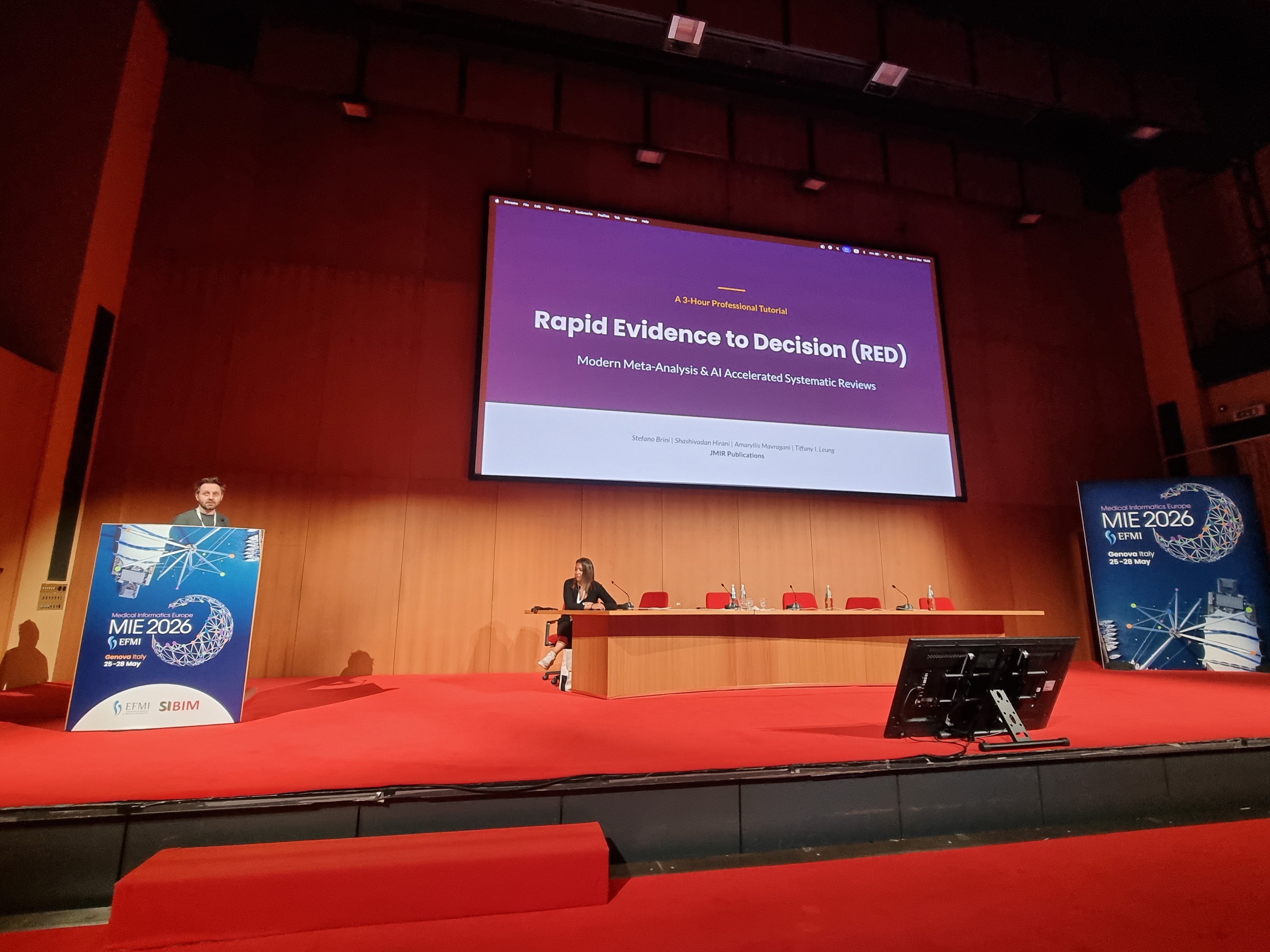 Stefano Brini and Amy Mavragani at MIE 2026