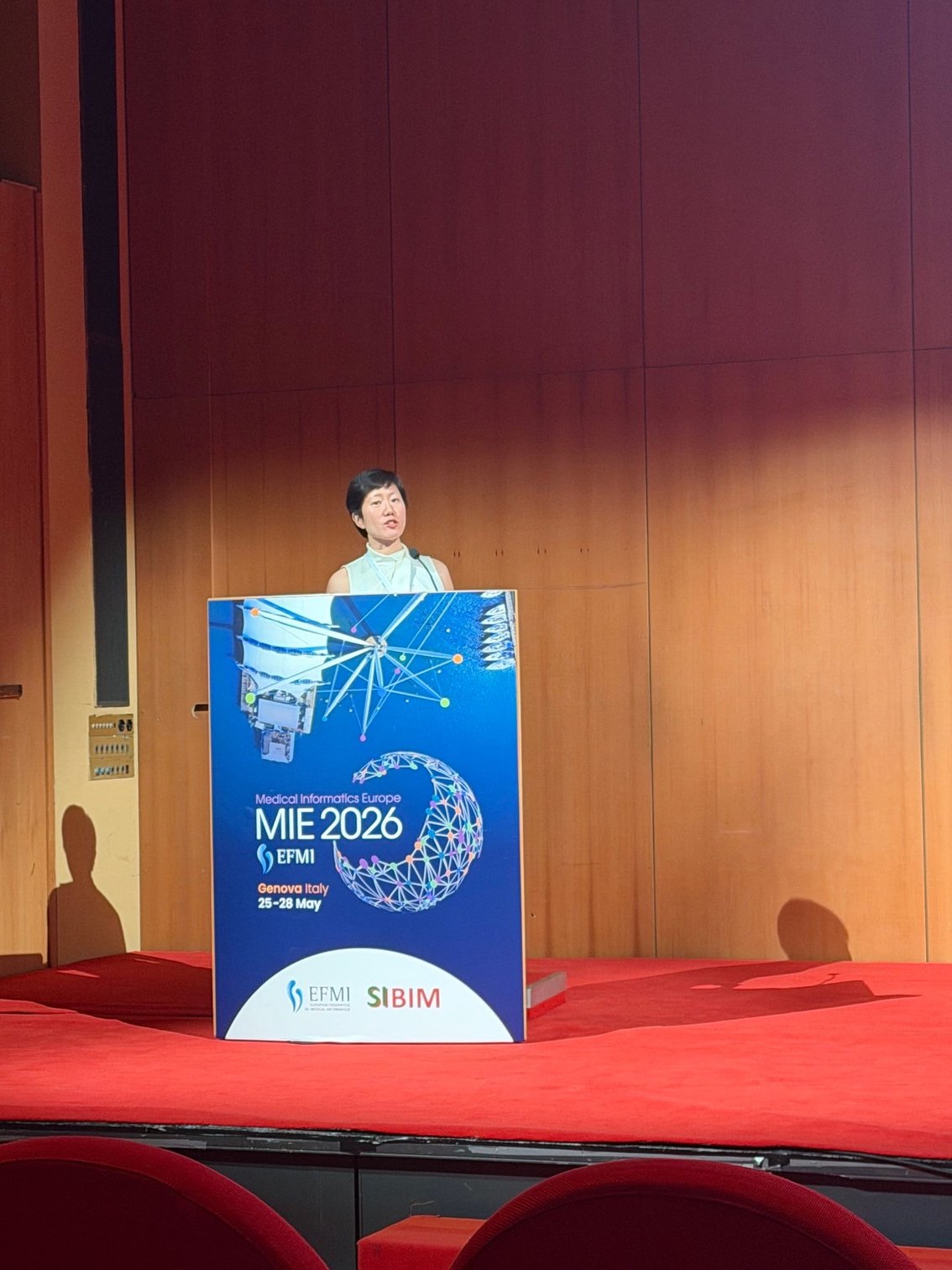 Tiffany Leung at MIE 2026 in Genova Italy