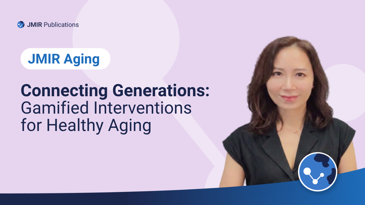 Header for JMIR Aging blog featuring photo of Eliza Lai-Yi Wong