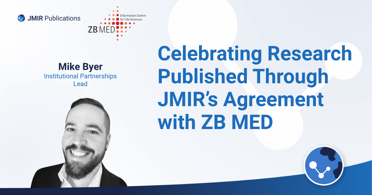 Blog header for ZB Med announcement featuring photo of Mike Byer