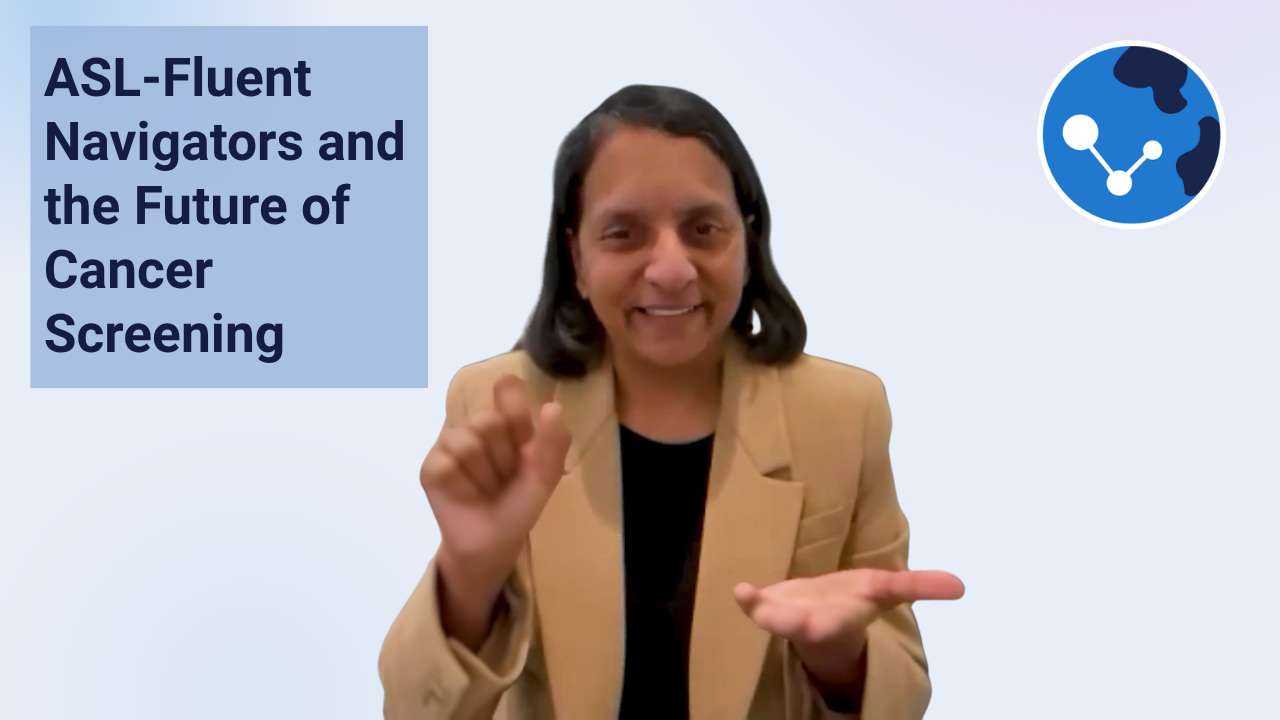 Photo of Dr. Poorna Kushalnagar, a principal investigator from the Center of Deaf Health Excellence at Gallaudet University