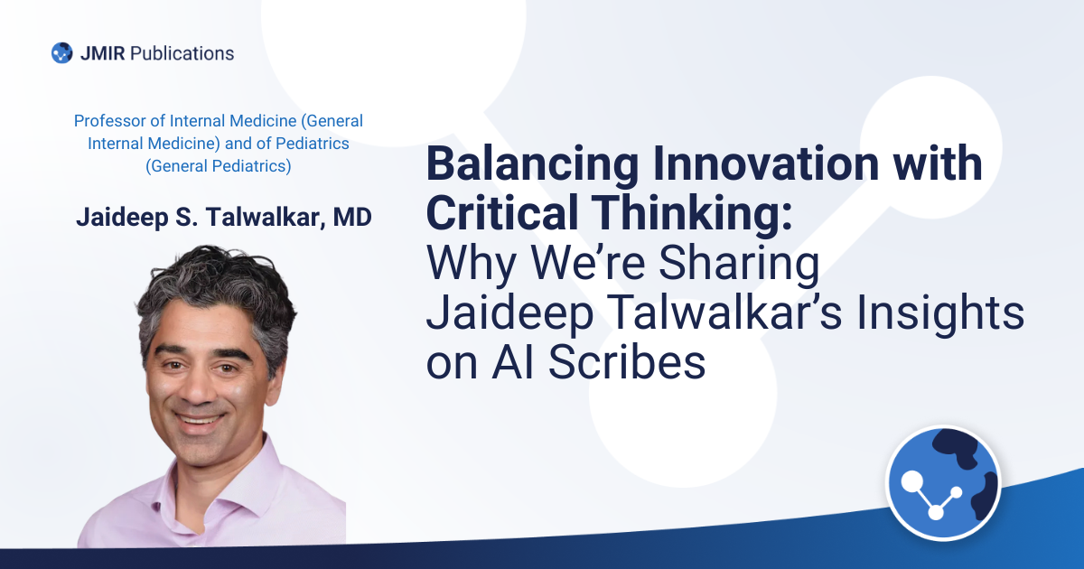 Blog header image featuring a picture of Jaideep S. Talwalkar, MD